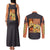 Uzumaki Naruto Naruto Shippuden Couples Matching Tank Maxi Dress and Long Sleeve Button Shirt Anime Style