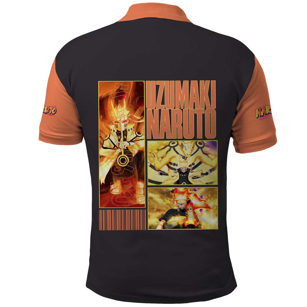 Uzumaki Naruto Naruto Shippuden Polo Shirt Anime Style