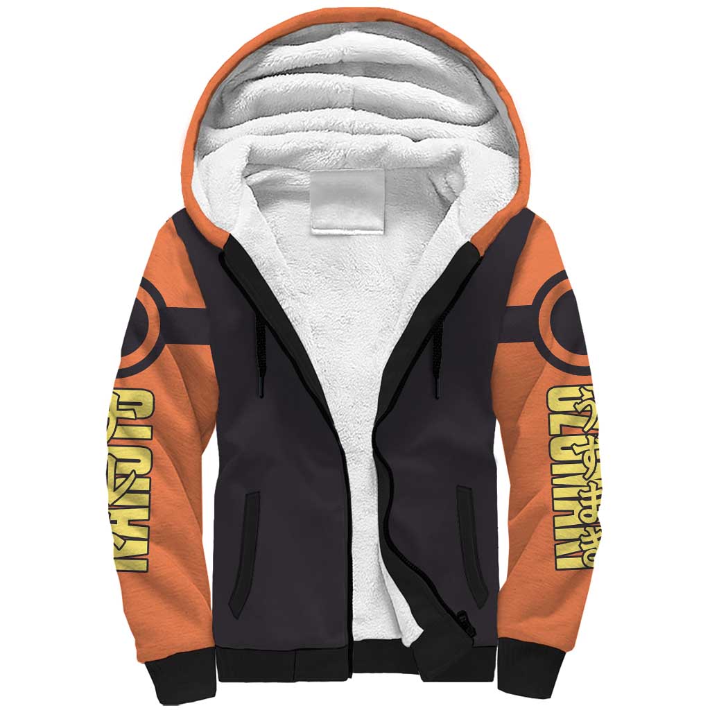 Uzumaki Naruto Naruto Shippuden Sherpa Hoodie Anime Style