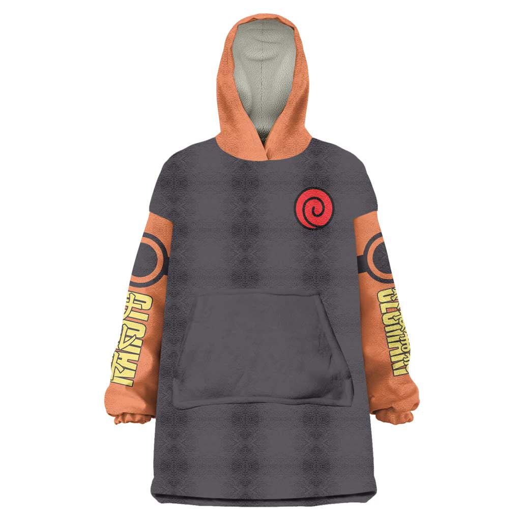 Uzumaki Naruto Naruto Shippuden Wearable Blanket Hoodie Anime Style