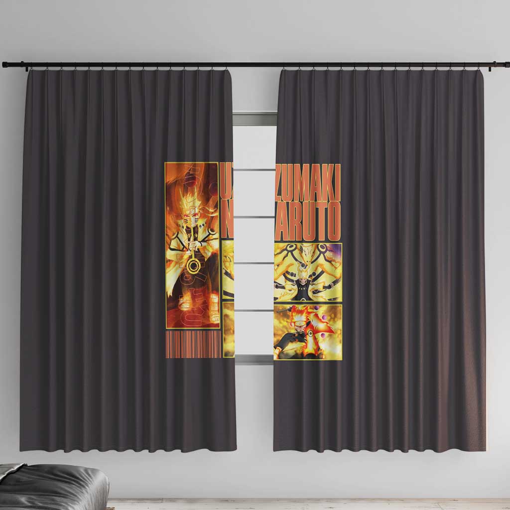 Uzumaki Naruto Naruto Shippuden Window Curtain Anime Style