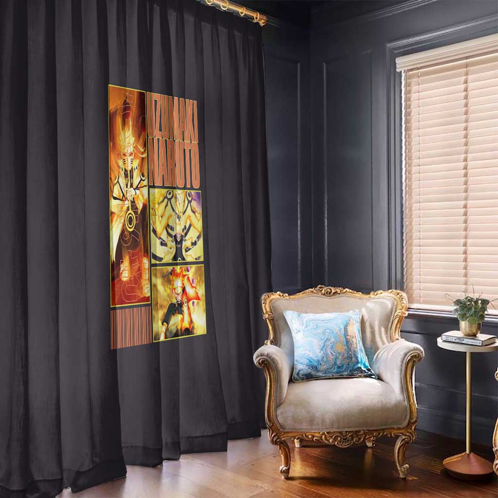 Uzumaki Naruto Naruto Shippuden Window Curtain Anime Style