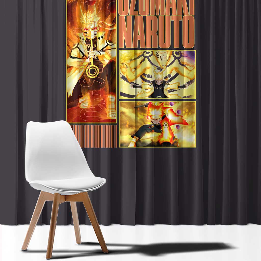 Uzumaki Naruto Naruto Shippuden Window Curtain Anime Style