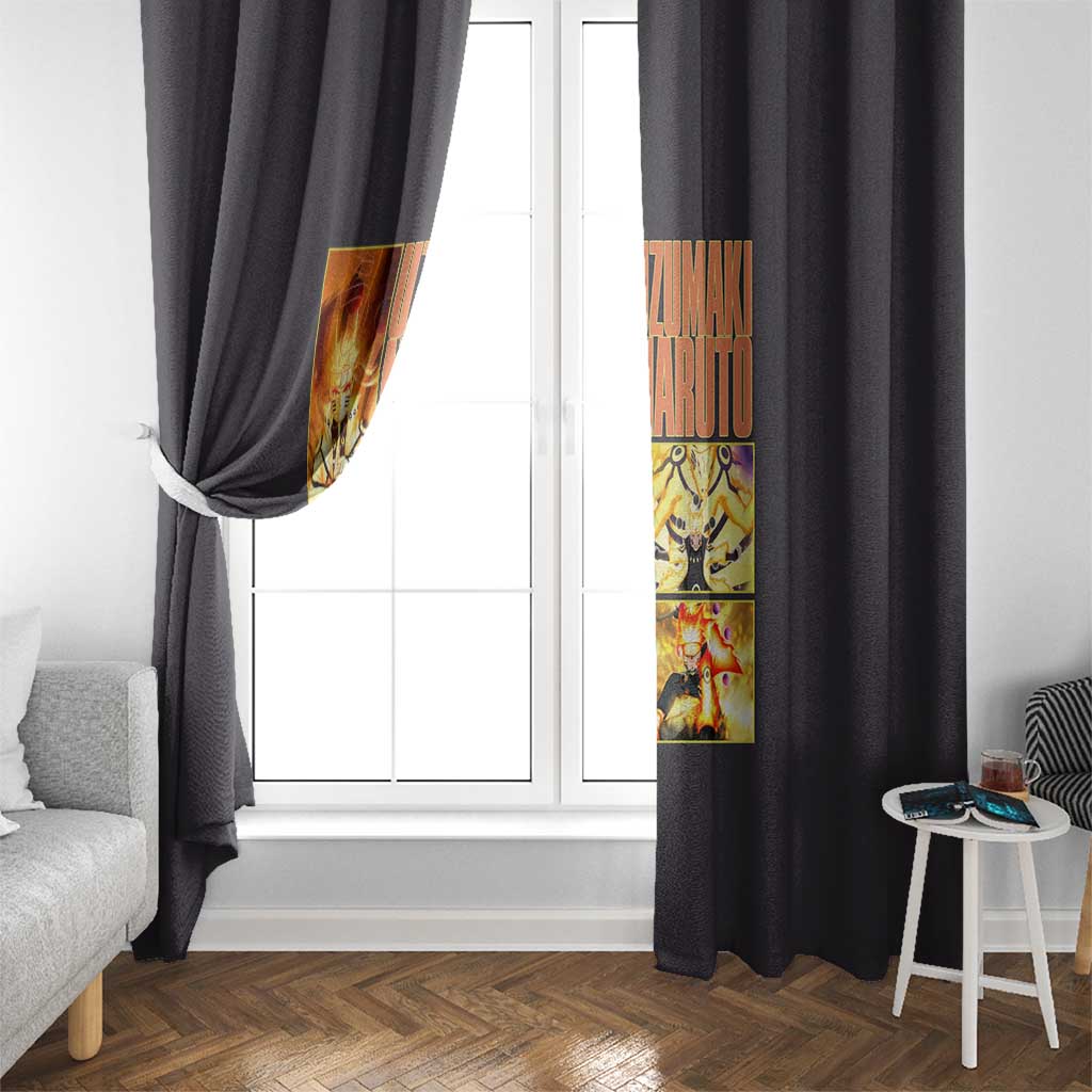 Uzumaki Naruto Naruto Shippuden Window Curtain Anime Style
