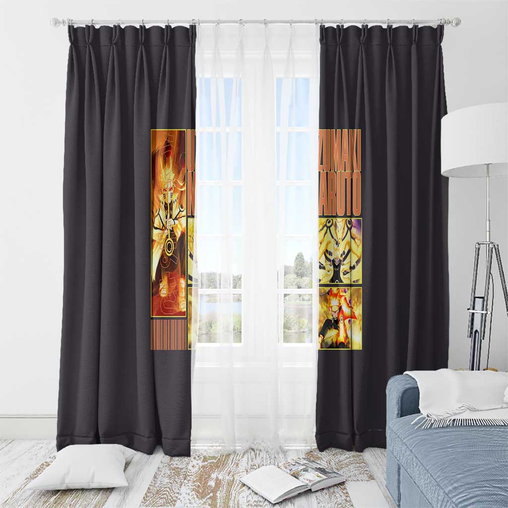 Uzumaki Naruto Naruto Shippuden Window Curtain Anime Style
