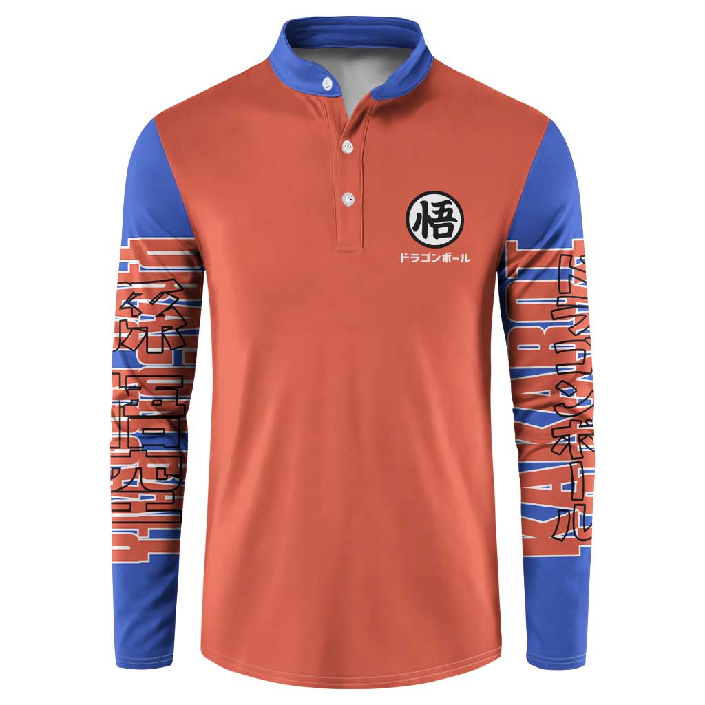 Son Goku Dragon Ball Z Button Sweatshirt Anime Style
