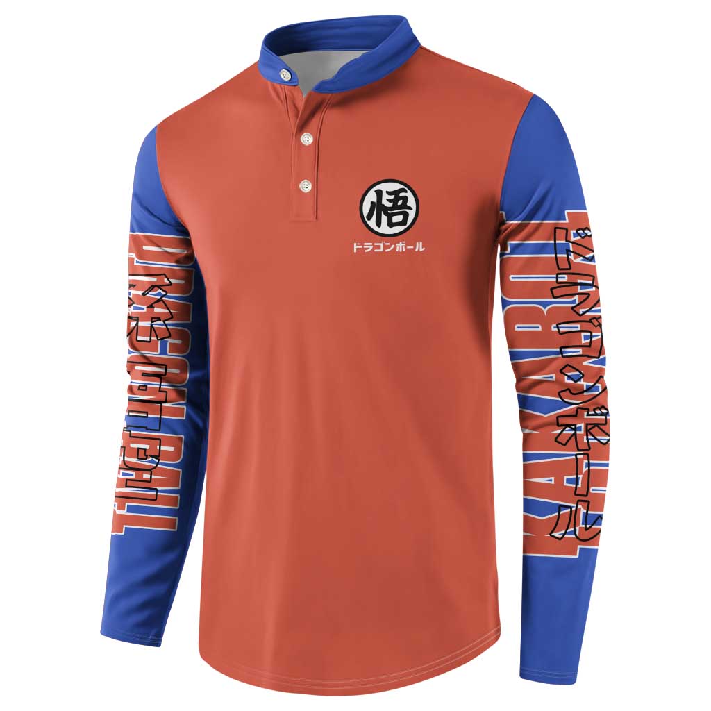 Son Goku Dragon Ball Z Button Sweatshirt Anime Style