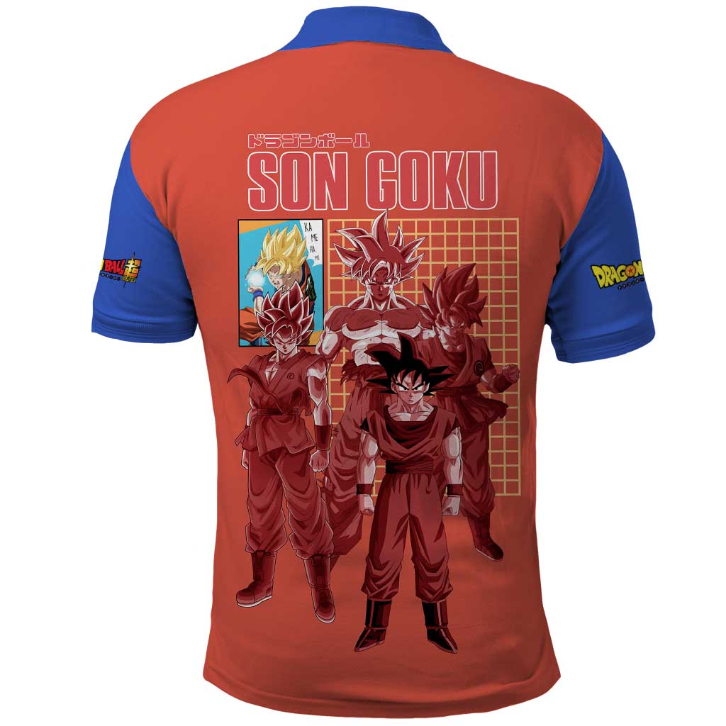 Son Goku Dragon Ball Z Polo Shirt Anime Style