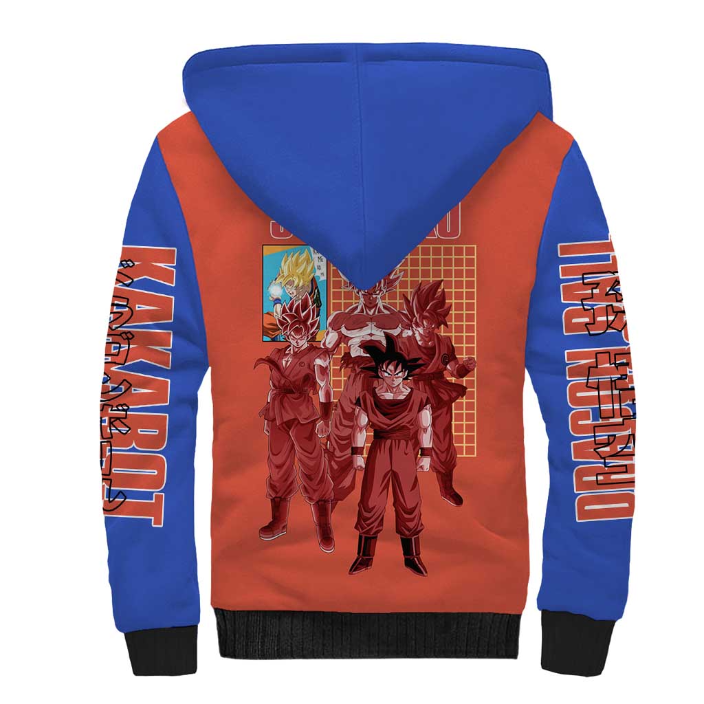 Son Goku Dragon Ball Z Sherpa Hoodie Anime Style