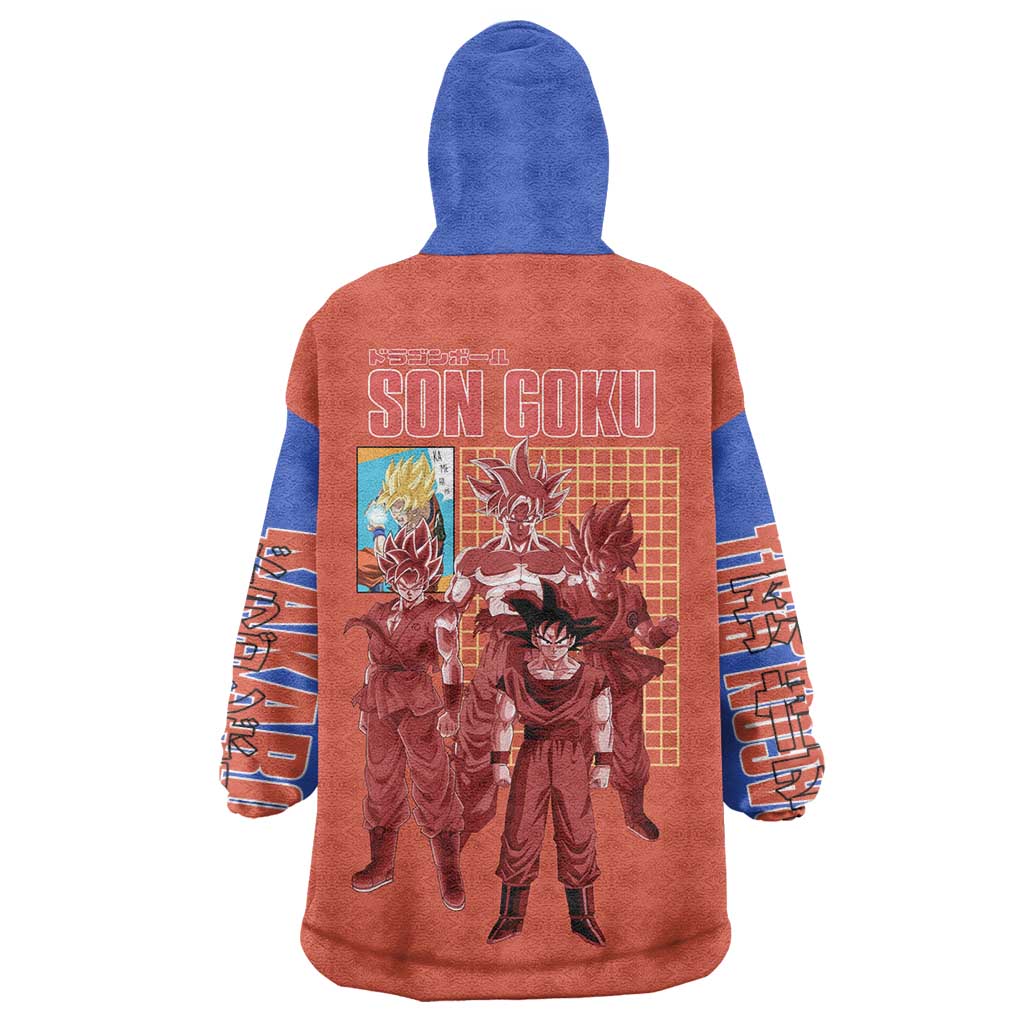 Son Goku Dragon Ball Z Wearable Blanket Hoodie Anime Style