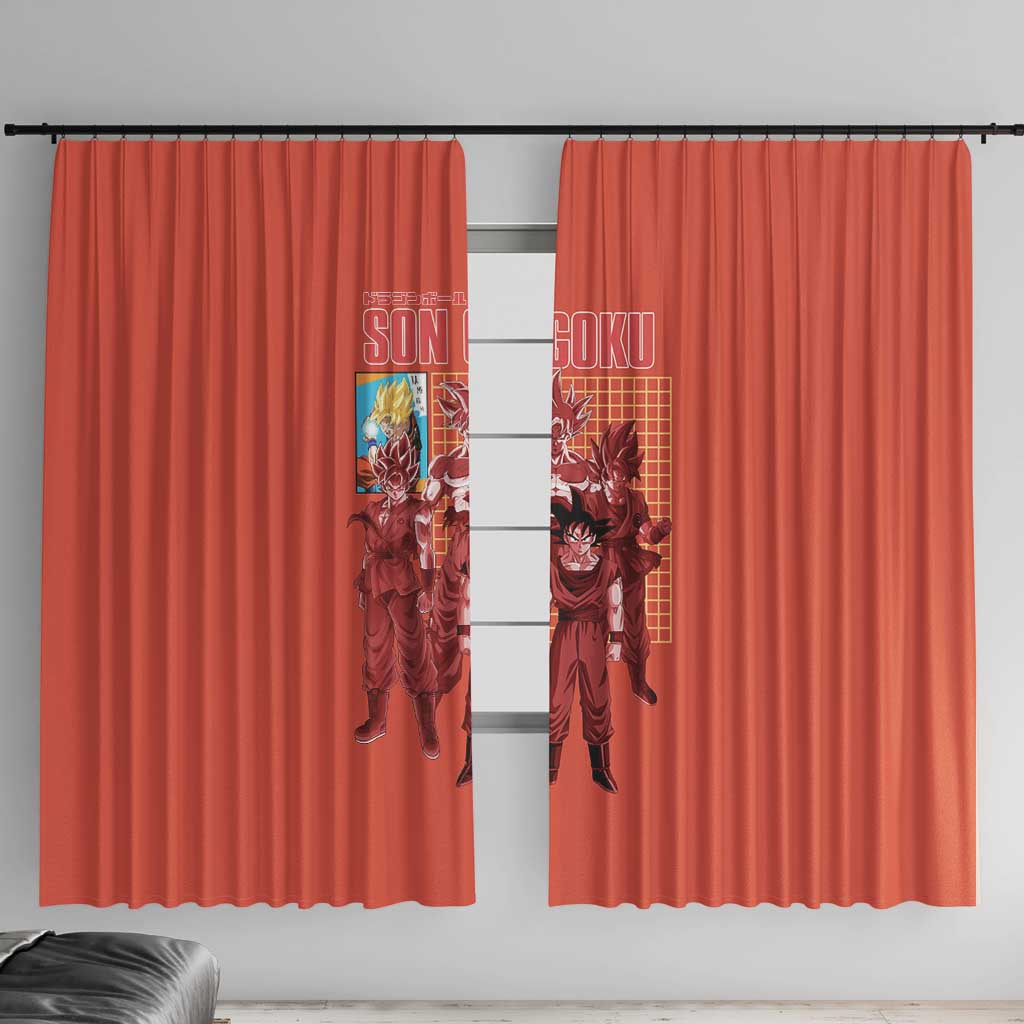 Son Goku Dragon Ball Z Window Curtain Anime Style