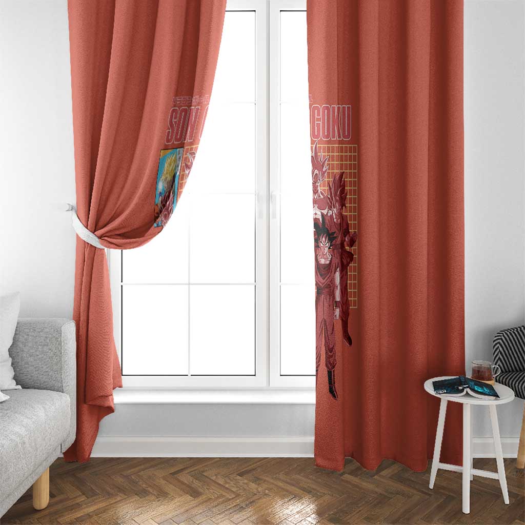 Son Goku Dragon Ball Z Window Curtain Anime Style