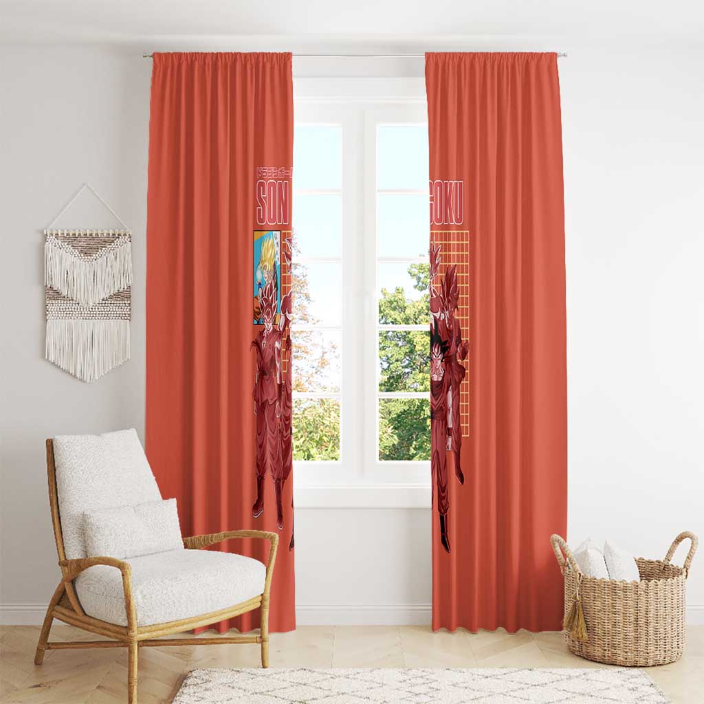 Son Goku Dragon Ball Z Window Curtain Anime Style