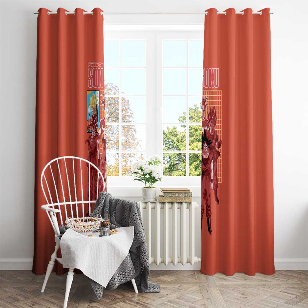 Son Goku Dragon Ball Z Window Curtain Anime Style