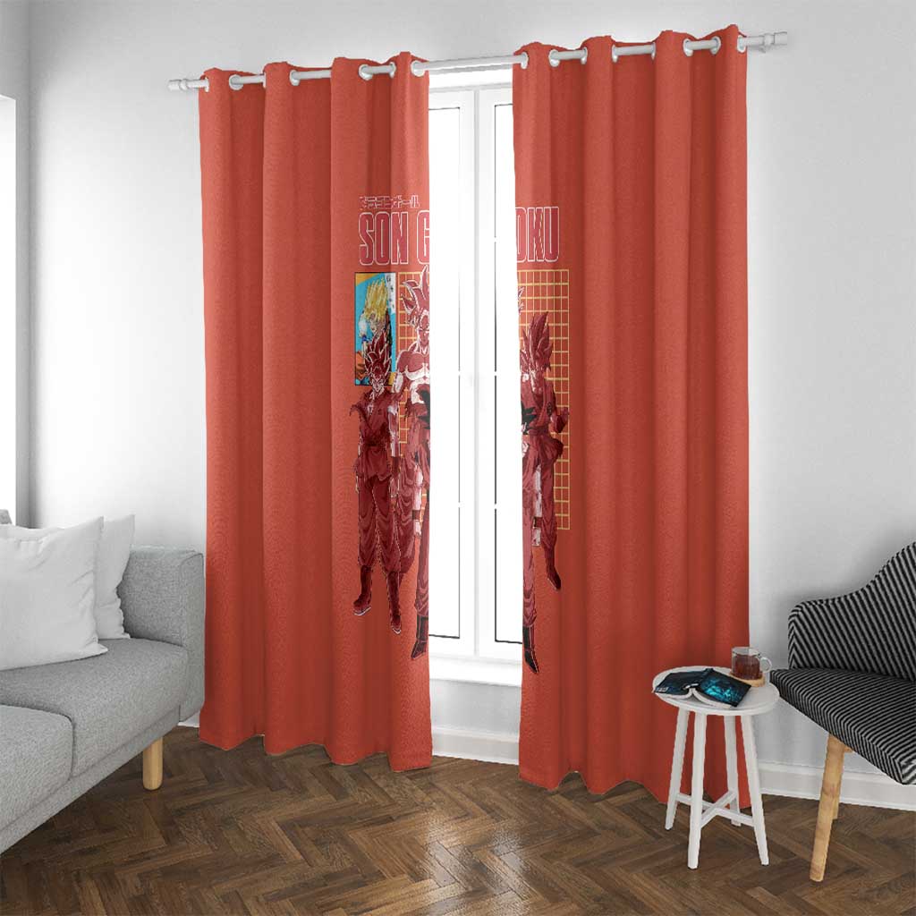 Son Goku Dragon Ball Z Window Curtain Anime Style