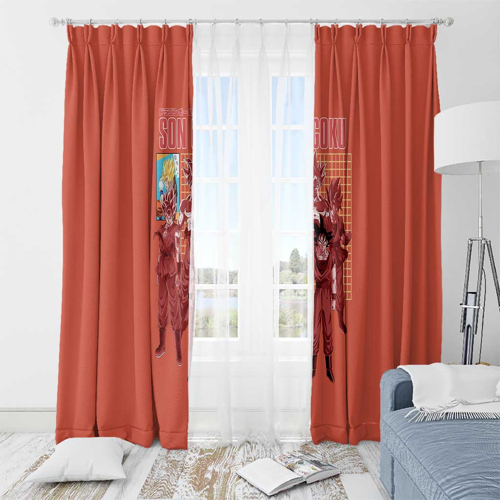 Son Goku Dragon Ball Z Window Curtain Anime Style