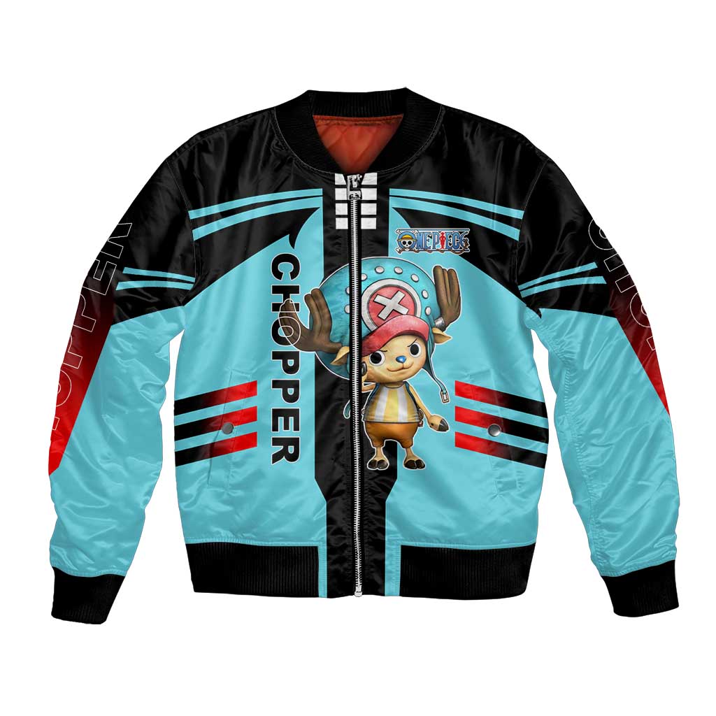 Chopper One Piece Bomber Jacket with Cute Reindeer Features and Adventurer Design - The Mazicc