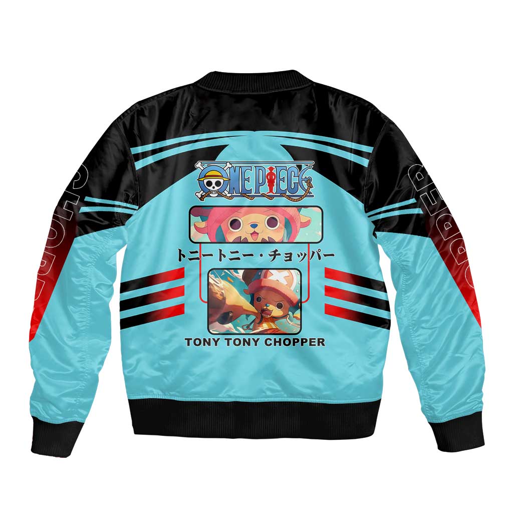 Chopper One Piece Bomber Jacket with Cute Reindeer Features and Adventurer Design - The Mazicc