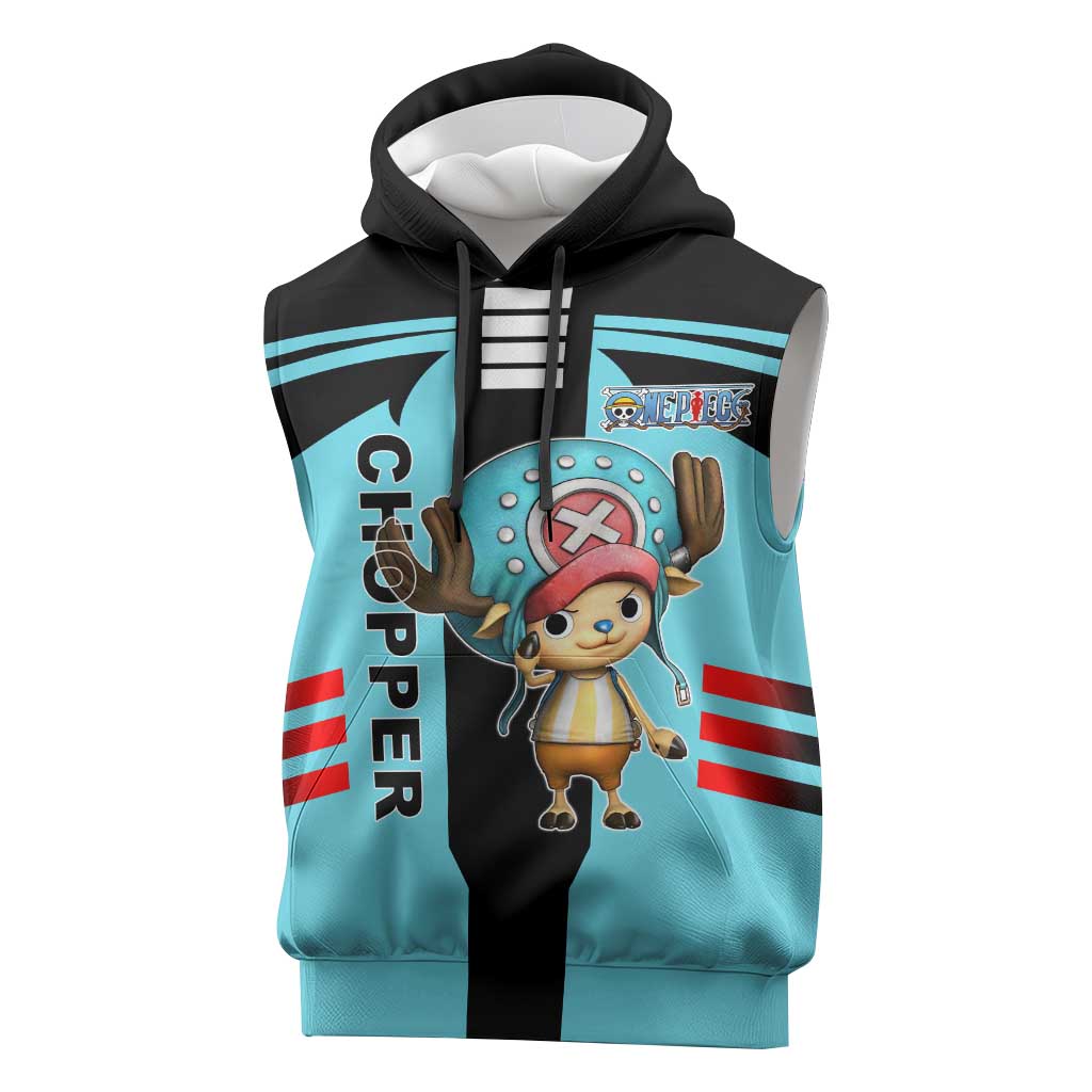 Chopper One Piece Sleeveless Hoodie with Cute Reindeer Features and Adventurer Design - The Mazicc