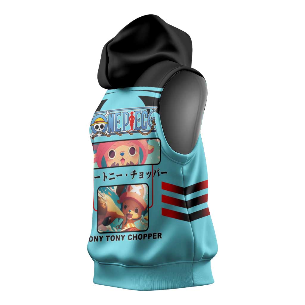 Chopper One Piece Sleeveless Hoodie with Cute Reindeer Features and Adventurer Design - The Mazicc