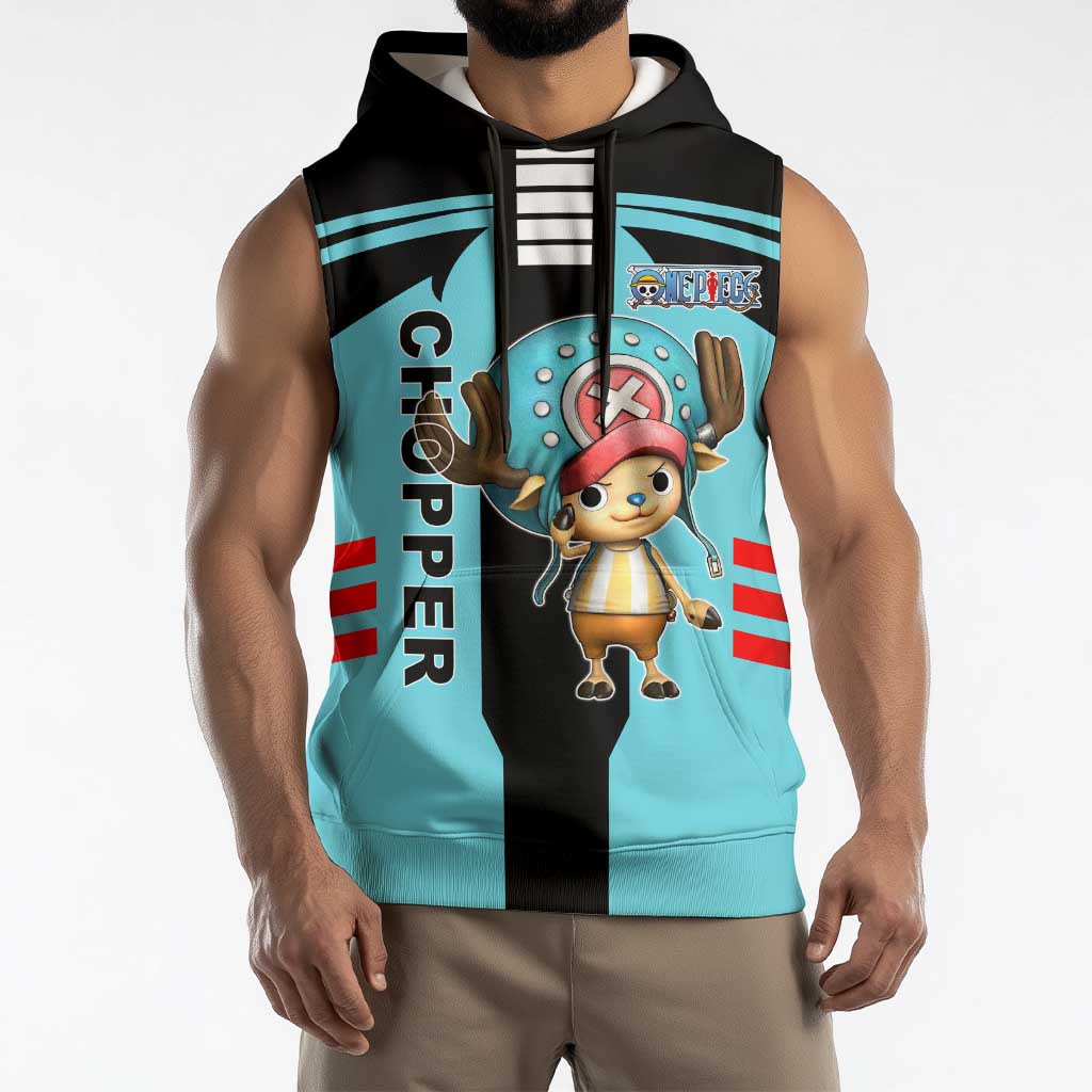 Chopper One Piece Sleeveless Hoodie with Cute Reindeer Features and Adventurer Design - The Mazicc