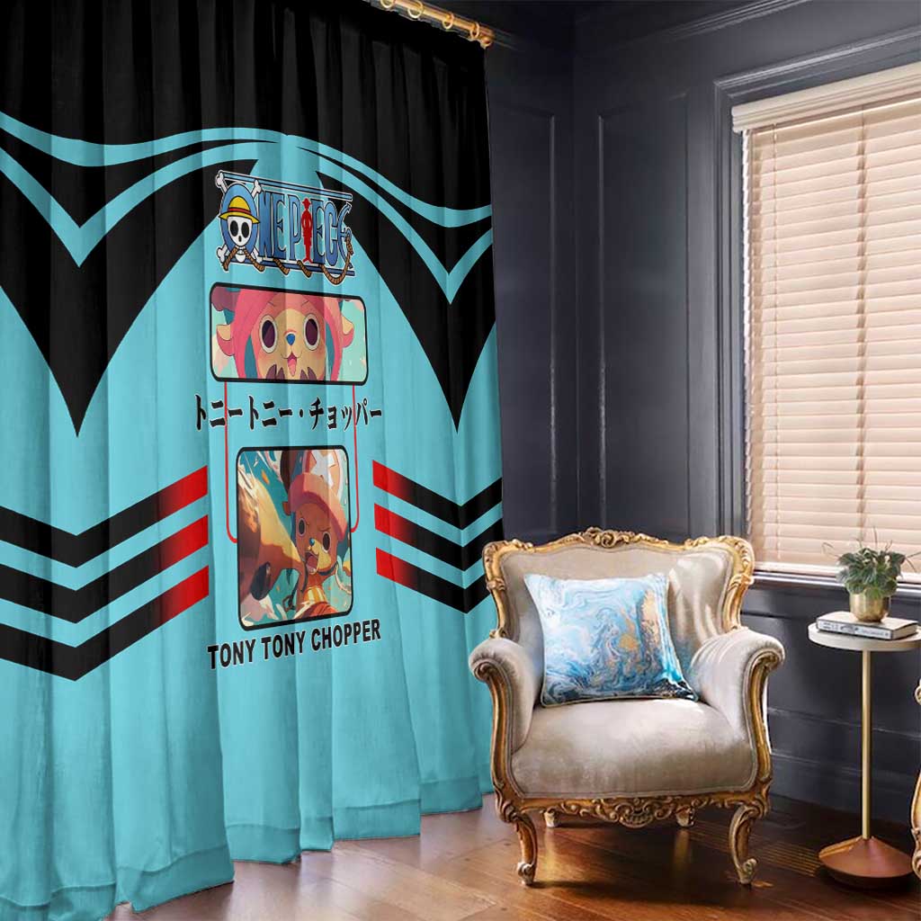 Chopper One Piece Window Curtain with Cute Reindeer Features and Adventurer Design - The Mazicc