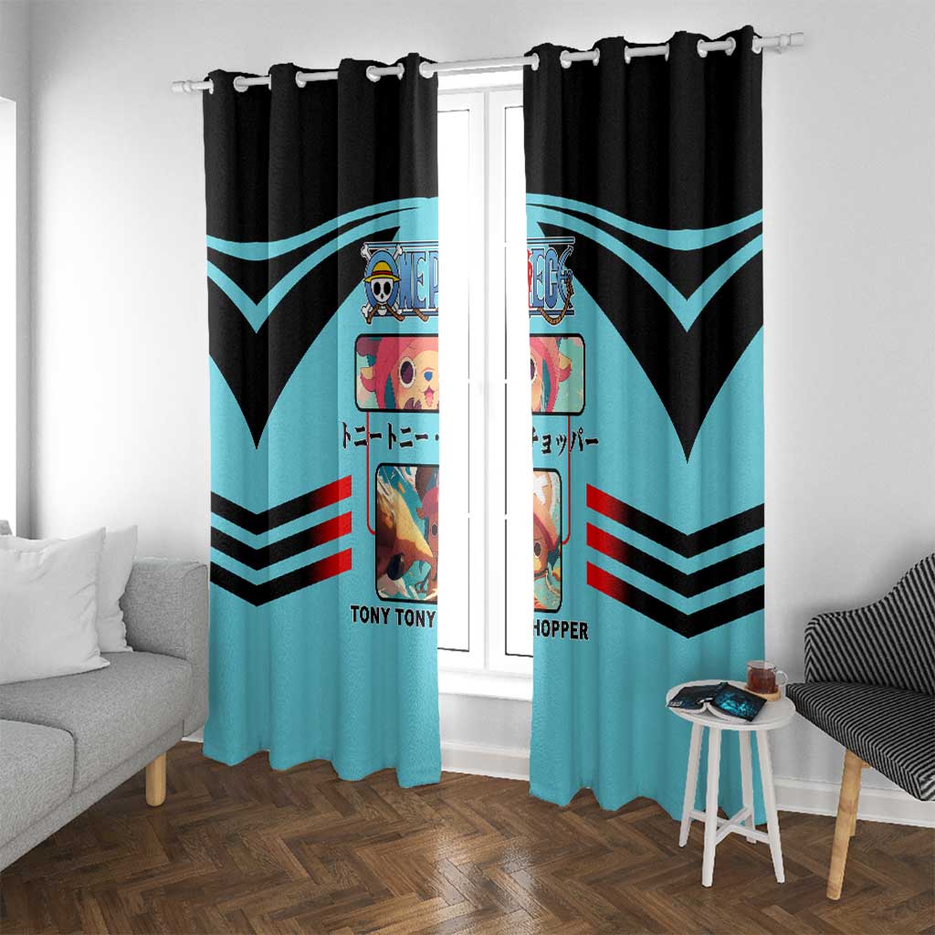 Chopper One Piece Window Curtain with Cute Reindeer Features and Adventurer Design - The Mazicc