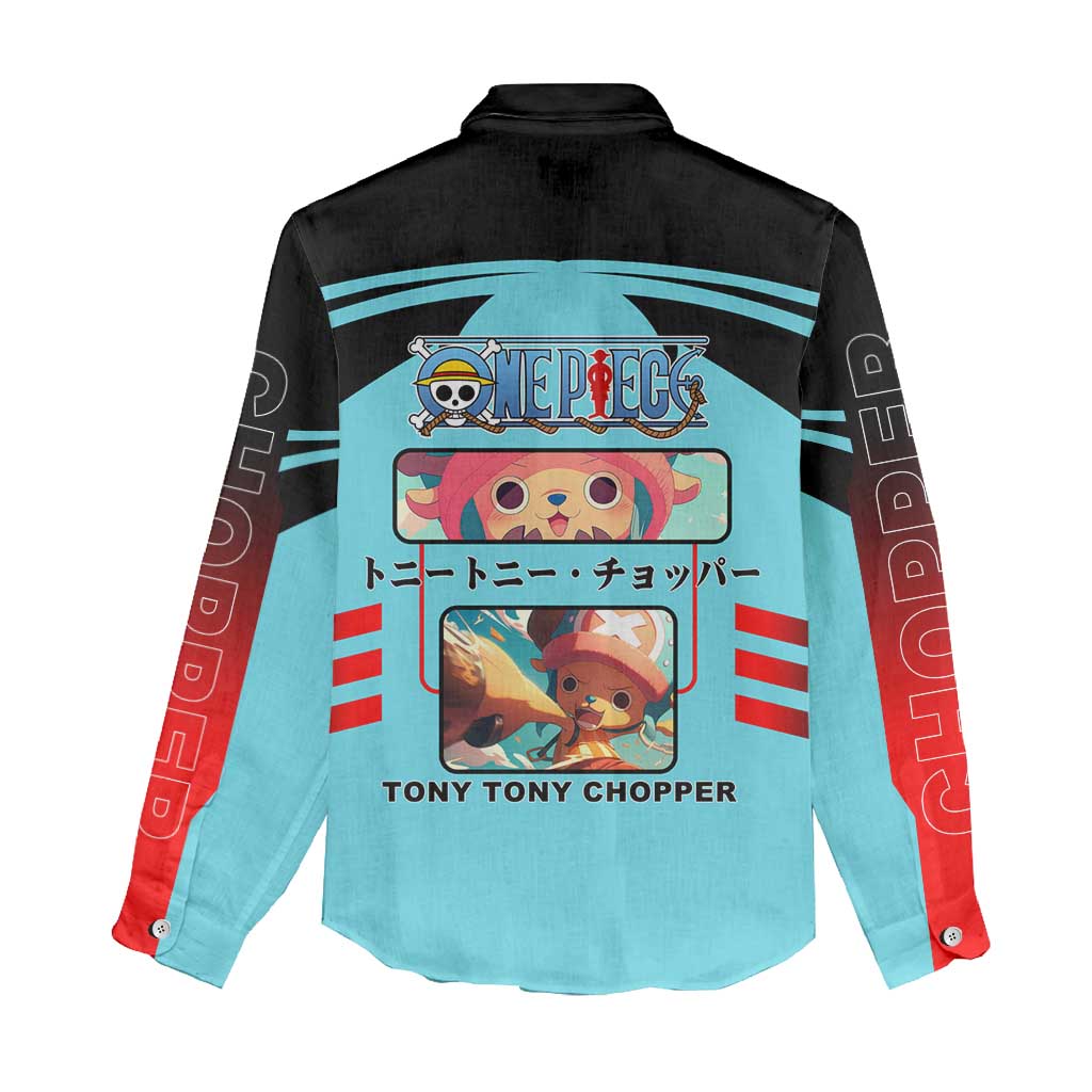 Chopper One Piece Women Casual Shirt with Cute Reindeer Features and Adventurer Design - The Mazicc