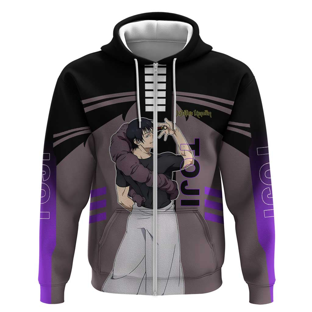 Toji Fushiguro from Jujutsu Kaisen Hoodie with Cursed Energy and Combat Stance Design - The Mazicc