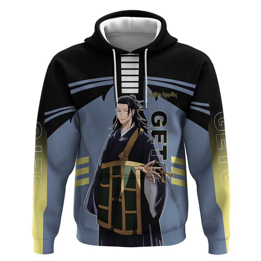 Suguru Geto from Jujutsu Kaisen Hoodie with Cursed Spirit Powers and Dark Aura Design - The Mazicc