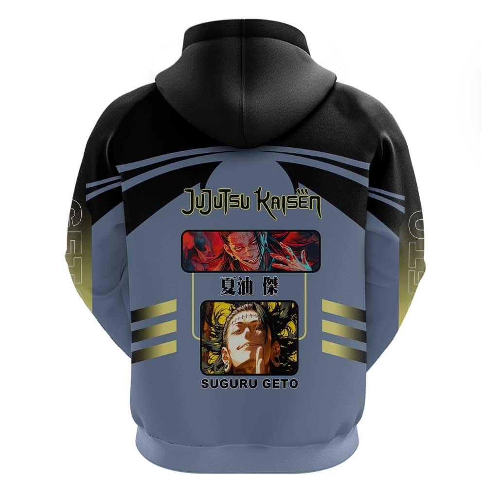 Suguru Geto from Jujutsu Kaisen Hoodie with Cursed Spirit Powers and Dark Aura Design - The Mazicc