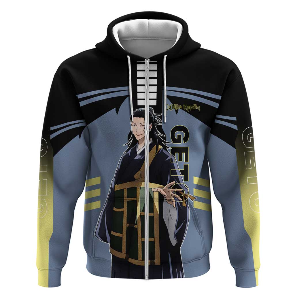 Suguru Geto from Jujutsu Kaisen Hoodie with Cursed Spirit Powers and Dark Aura Design - The Mazicc
