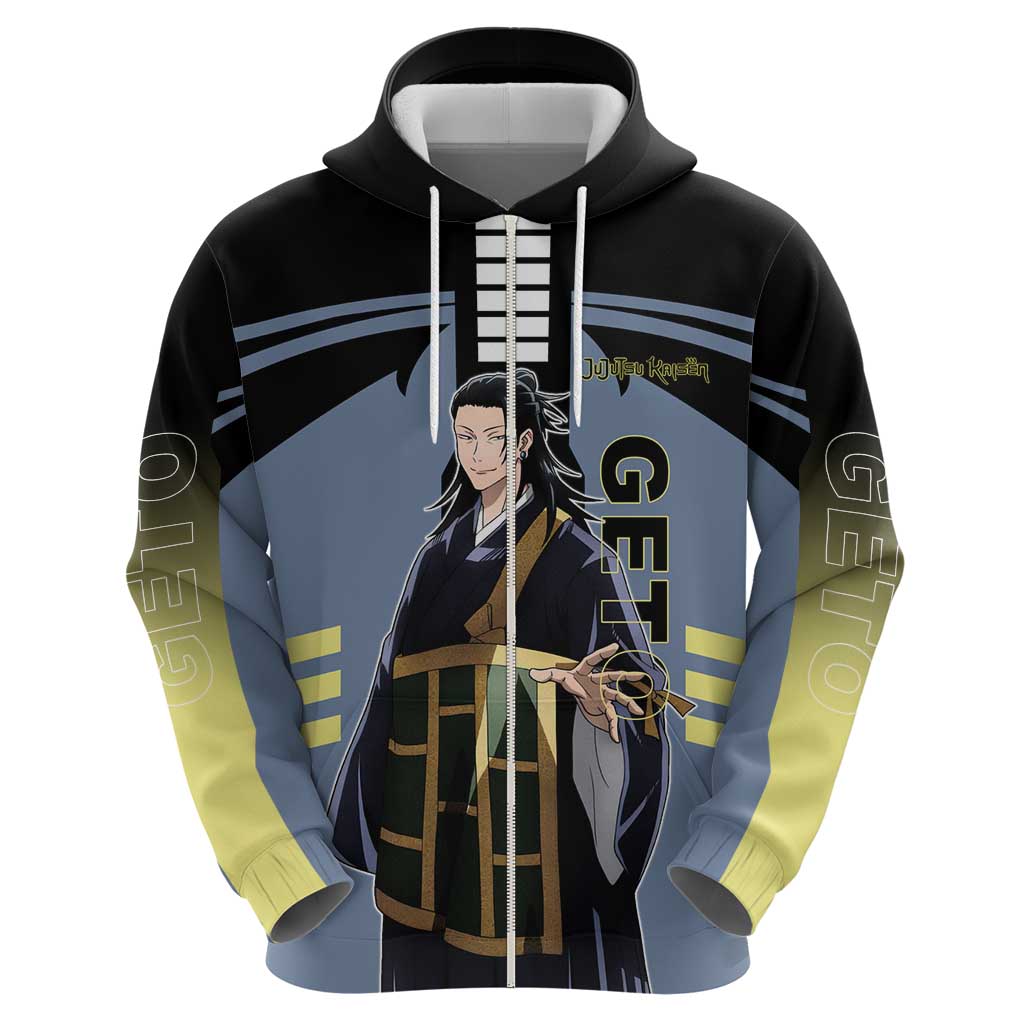 Suguru Geto from Jujutsu Kaisen Hoodie with Cursed Spirit Powers and Dark Aura Design - The Mazicc