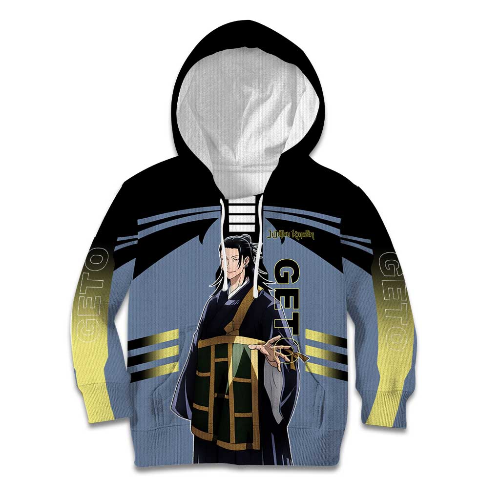 Suguru Geto from Jujutsu Kaisen Kid Hoodie with Cursed Spirit Powers and Dark Aura Design - The Mazicc