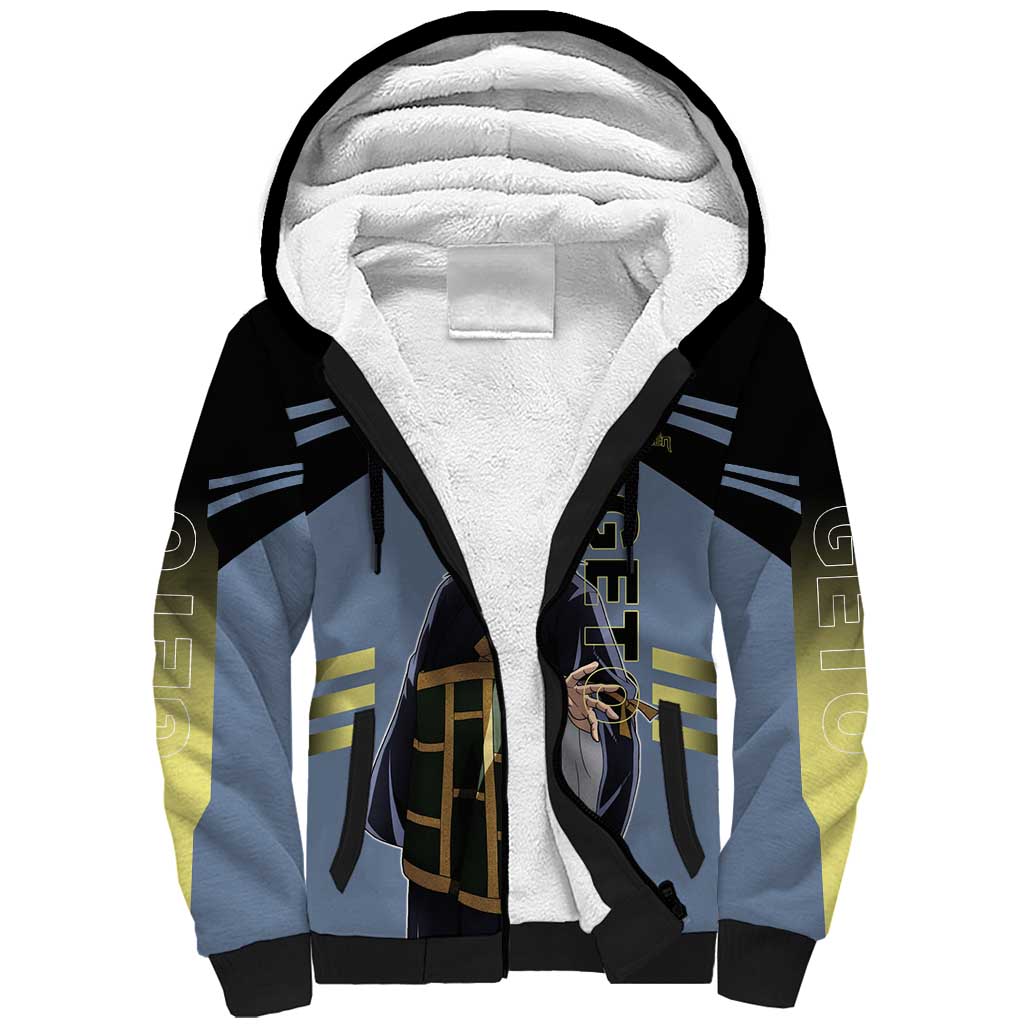 Suguru Geto from Jujutsu Kaisen Sherpa Hoodie with Cursed Spirit Powers and Dark Aura Design - The Mazicc