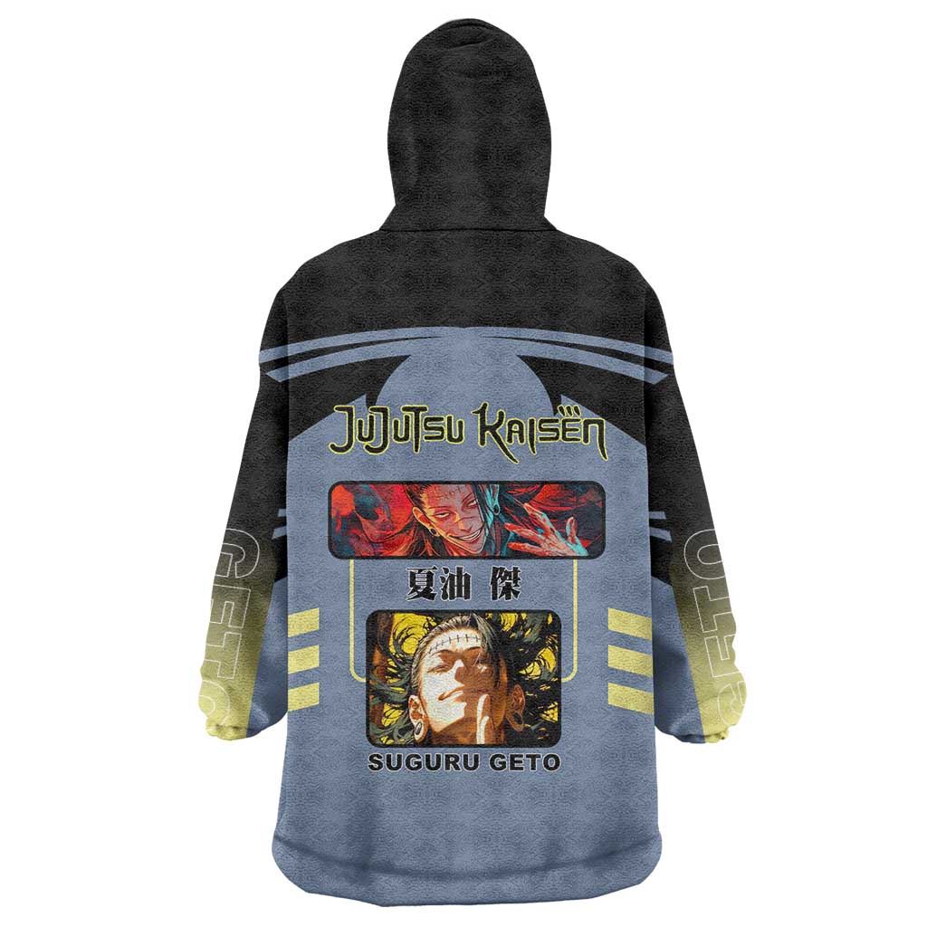 Suguru Geto from Jujutsu Kaisen Wearable Blanket Hoodie with Cursed Spirit Powers and Dark Aura Design - The Mazicc