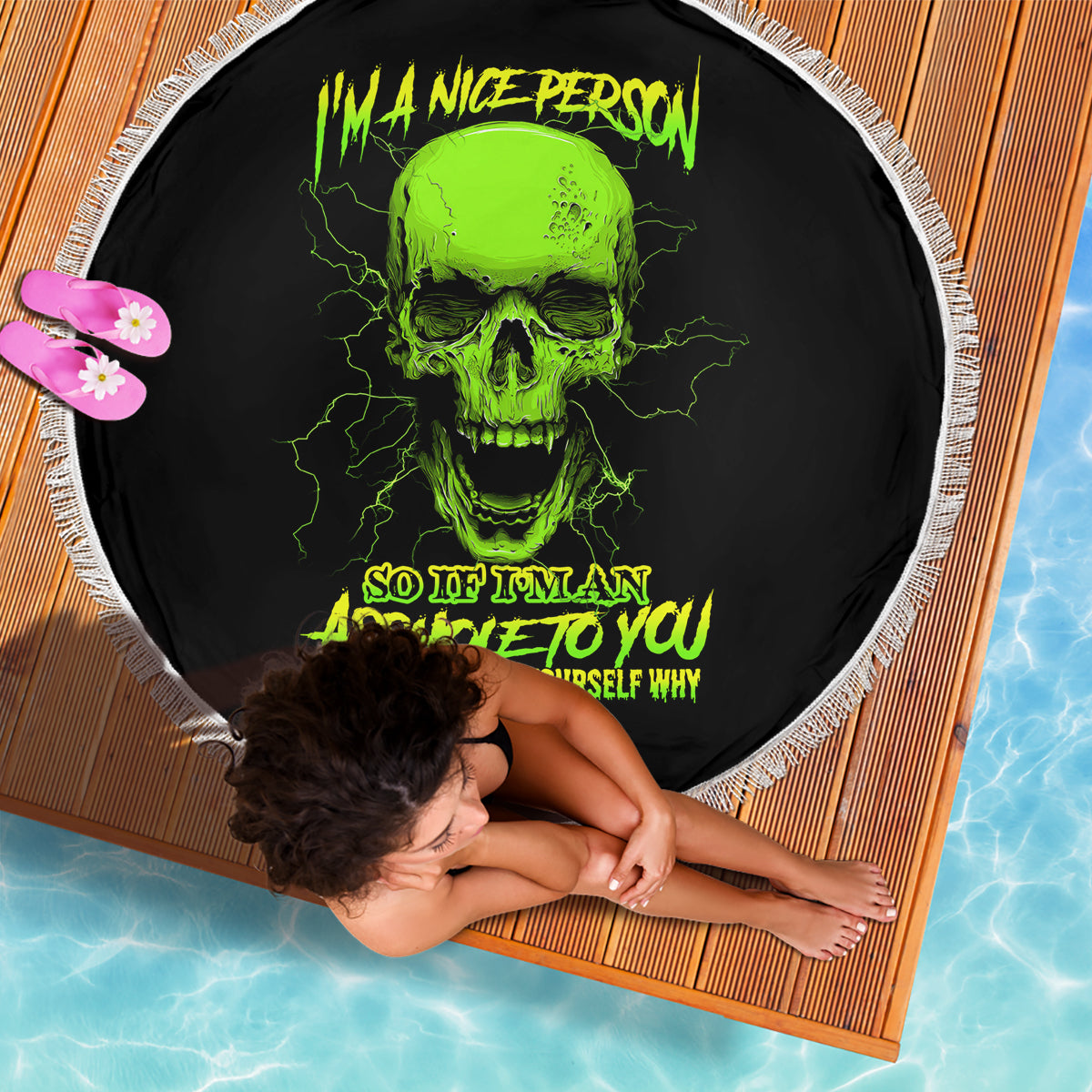 im-a-nice-person-skull-beach-blanket