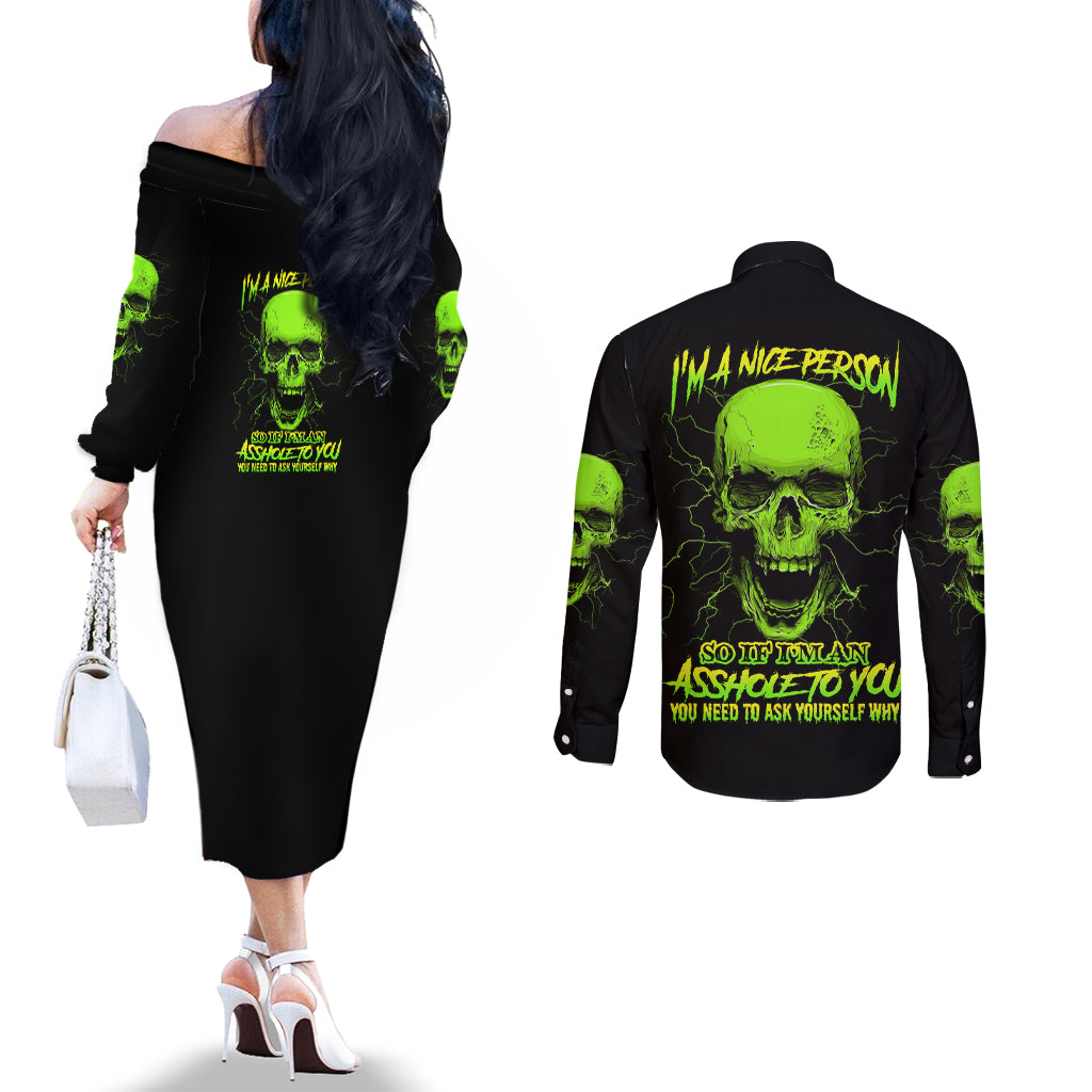 im-a-nice-person-skull-couples-matching-off-the-shoulder-long-sleeve-dress-and-long-sleeve-button-shirt