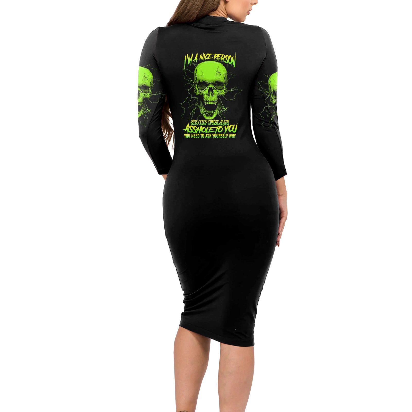 im-a-nice-person-skull-long-sleeve-bodycon-dress