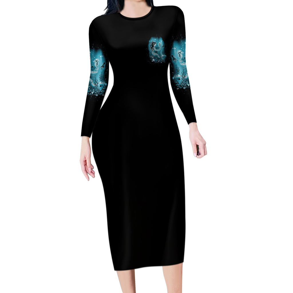 my-demons-tried-to-drown-me-mermaid-long-sleeve-bodycon-dress