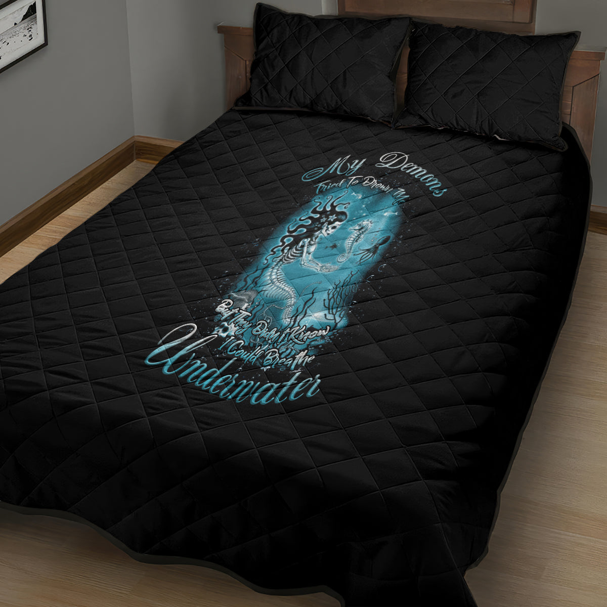 my-demons-tried-to-drown-me-mermaid-quilt-bed-set