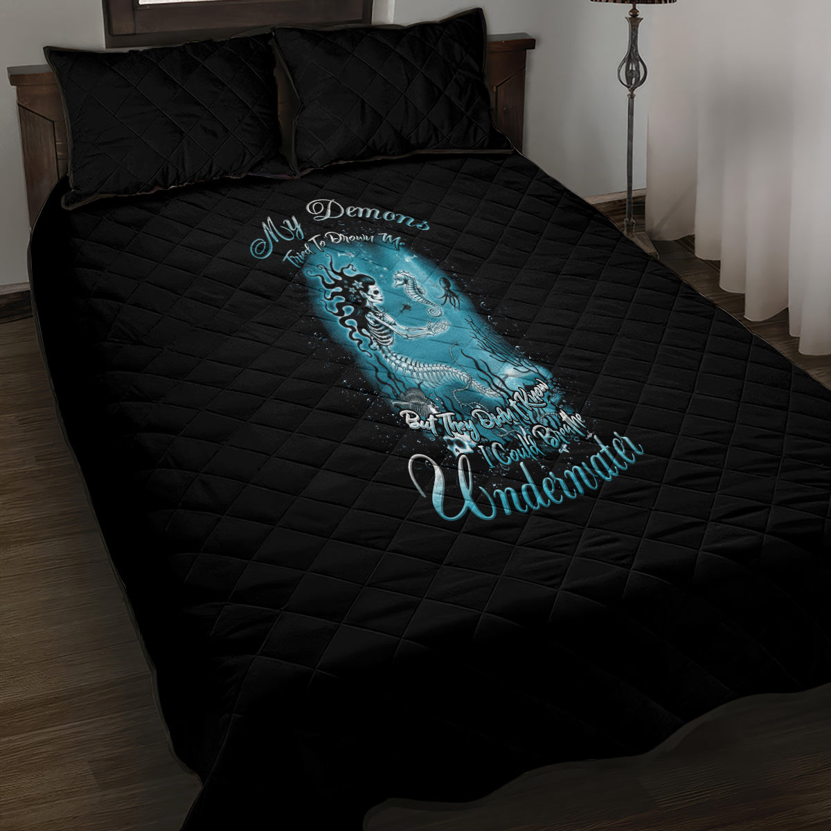 my-demons-tried-to-drown-me-mermaid-quilt-bed-set