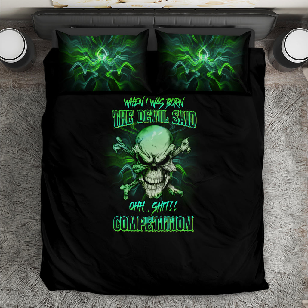 when-i-was-born-mad-skull-bedding-set