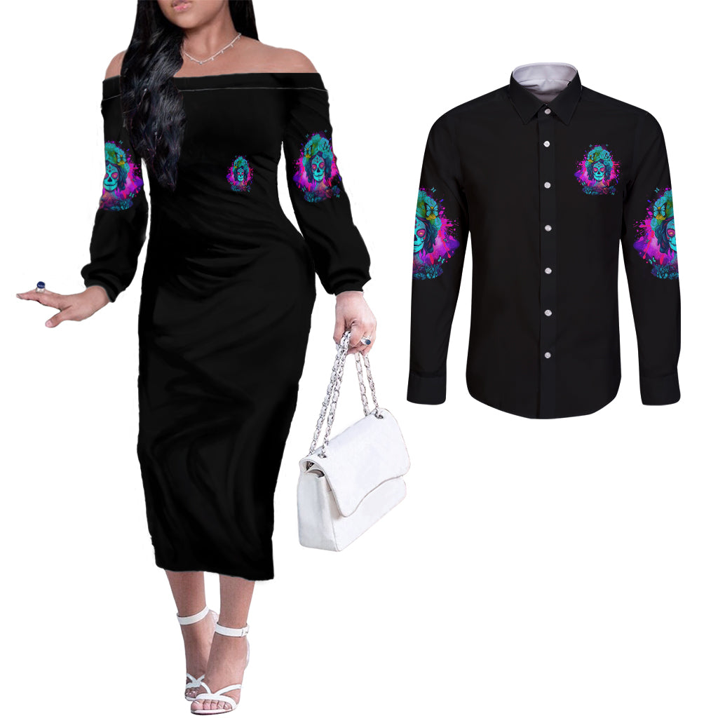 this-is-my-life-not-yours-couples-matching-off-the-shoulder-long-sleeve-dress-and-long-sleeve-button-shirt