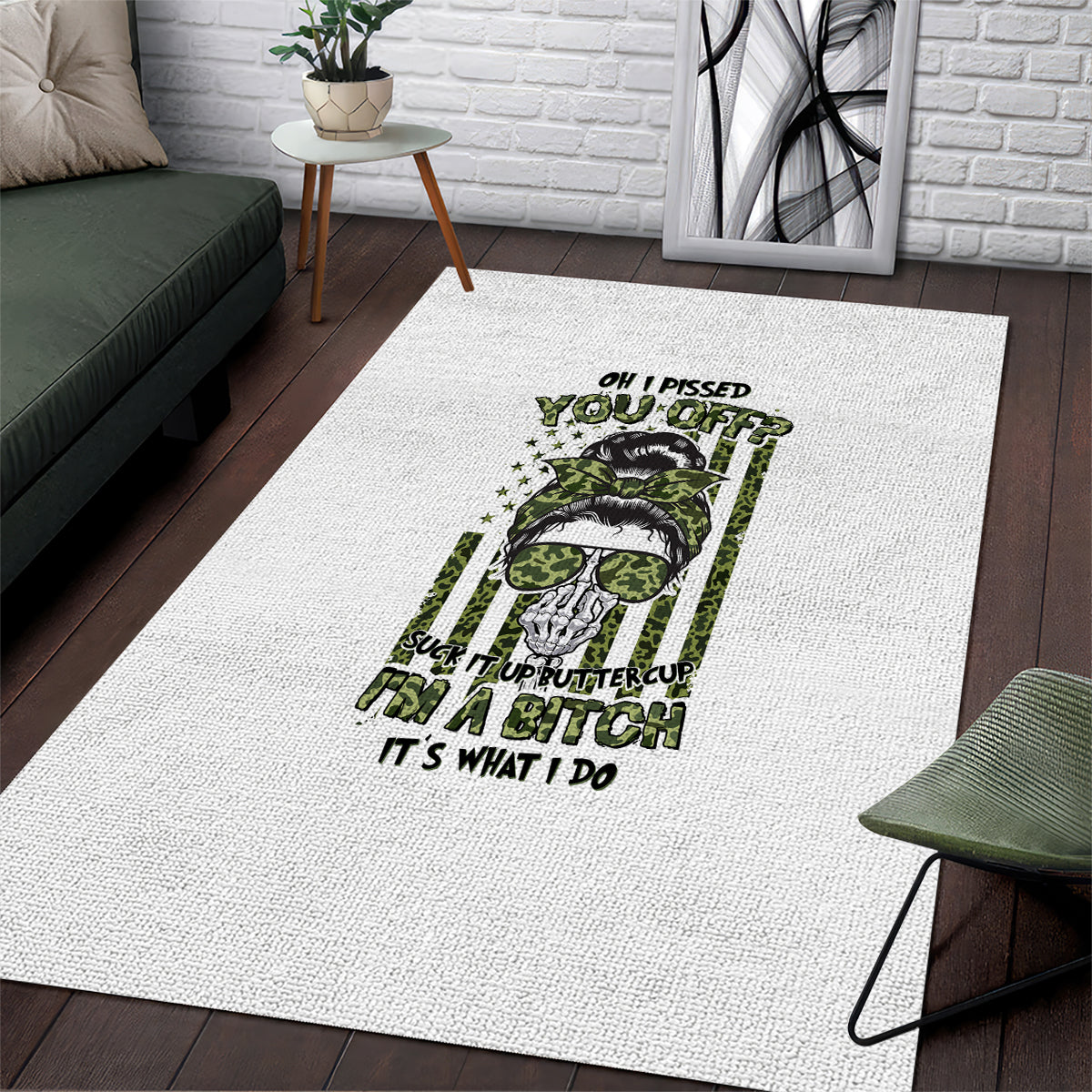 oh-i-pissed-you-off-messy-bun-area-rug