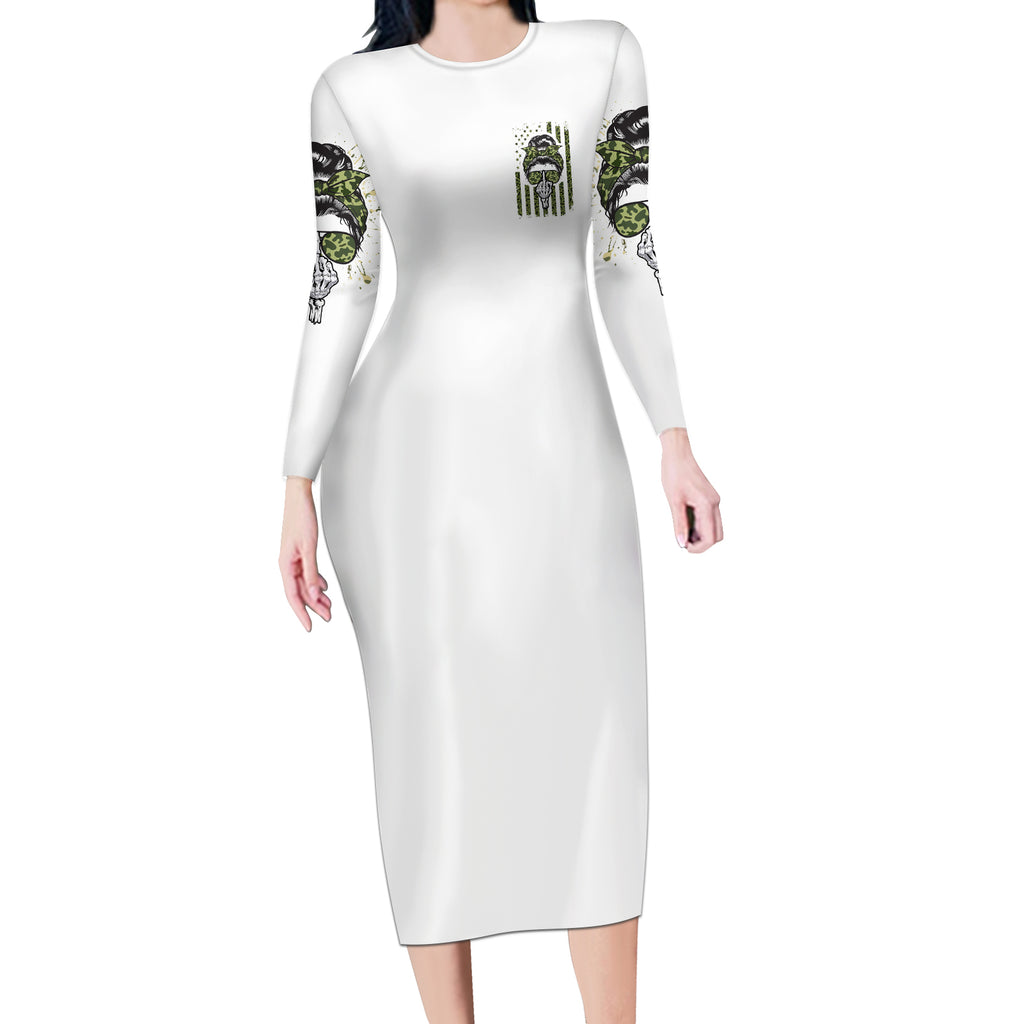 oh-i-pissed-you-off-messy-bun-long-sleeve-bodycon-dress
