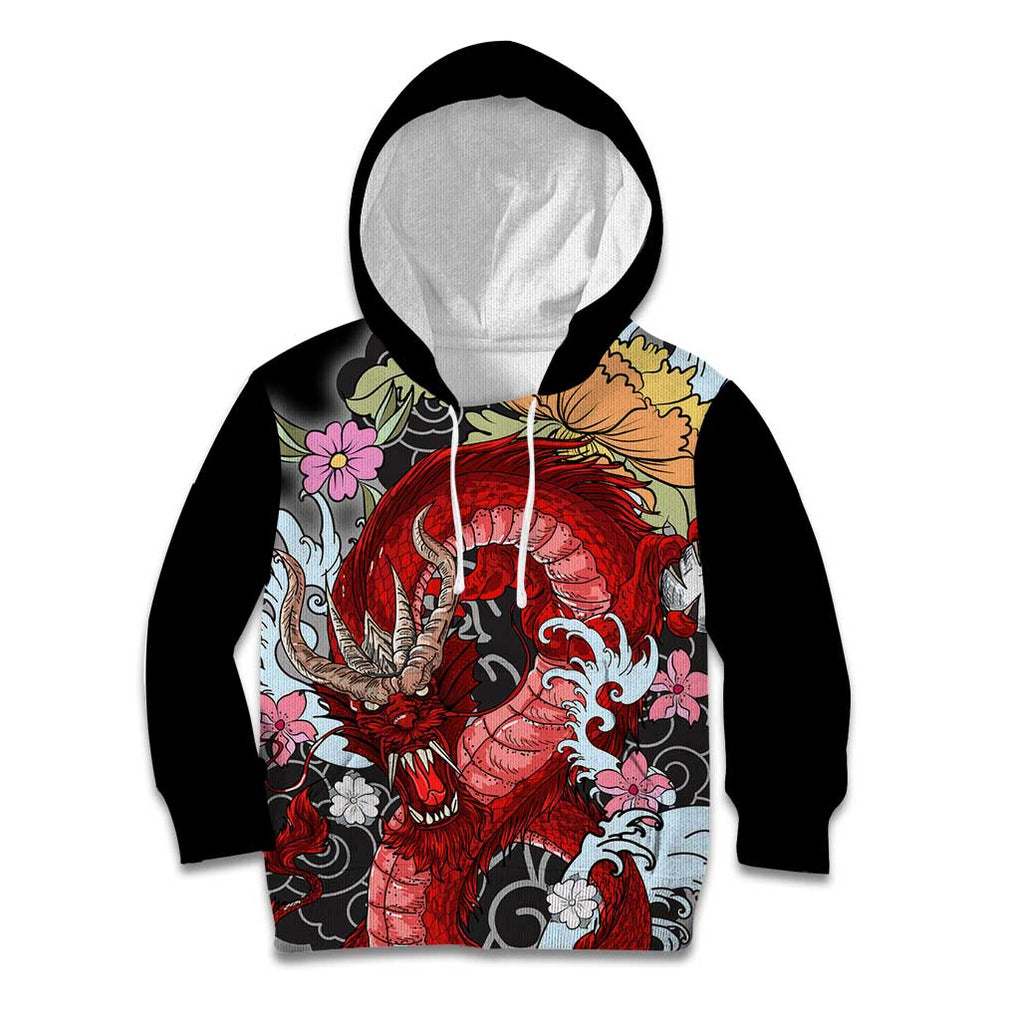 Red Dragon Kid Hoodie Japan Art Style