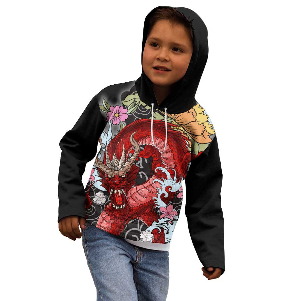 Red Dragon Kid Hoodie Japan Art Style