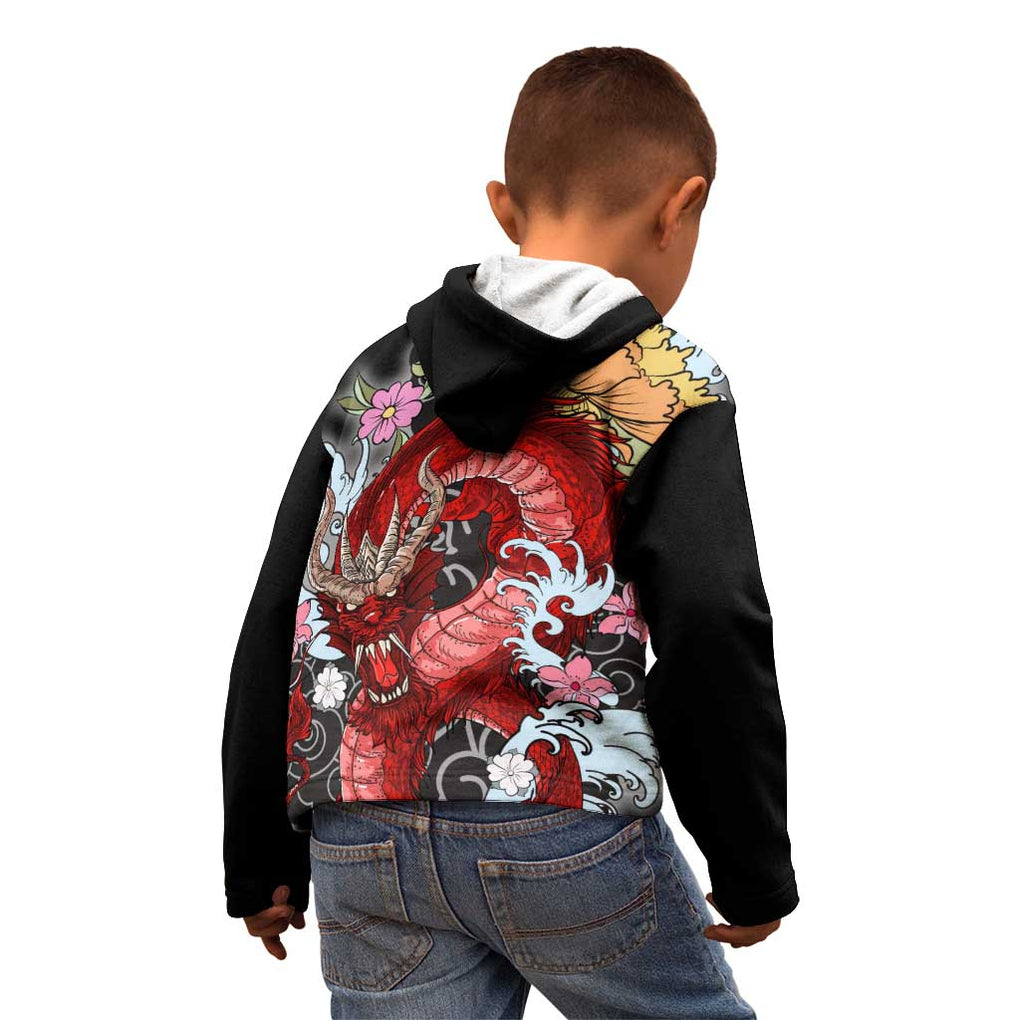 Red Dragon Kid Hoodie Japan Art Style