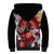 Red Dragon Sherpa Hoodie Japan Art Style
